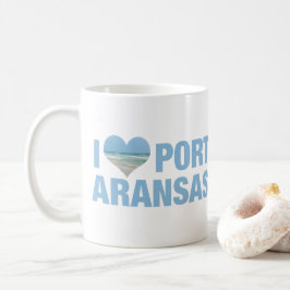 I Kärlek Port Aransas Kaffemugg