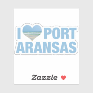 I Kärlek Port Aransas Klistermärken
