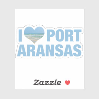 I Kärlek Port Aransas Klistermärken