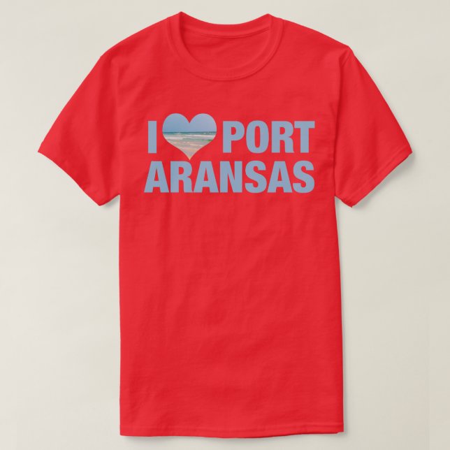 I Kärlek Port Aransas T Shirt (Design framsida)