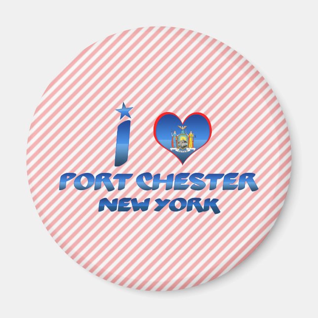 I kärlek, Port Chester, New York Magnet (Framsidan)