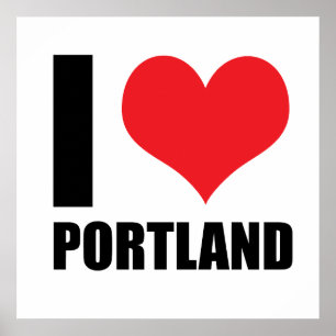 I kärlek Portland Poster