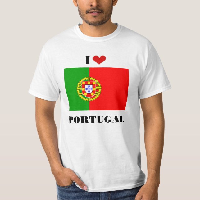 I Kärlek Portugal T Shirt (Framsida)