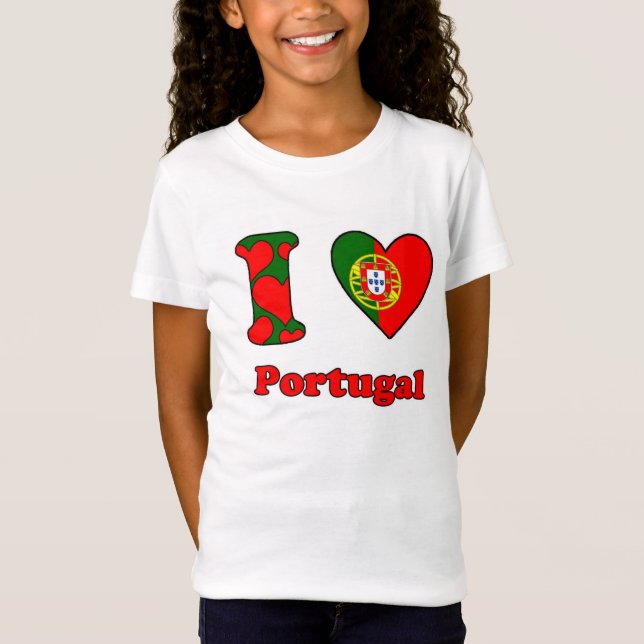 I kärlek Portugal T Shirt (Framsida)