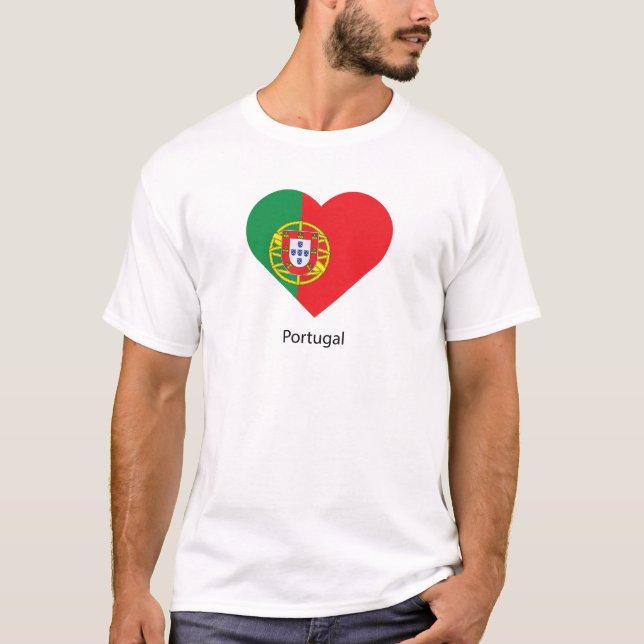 I Kärlek Portugal T Shirt (Framsida)