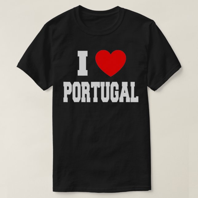 I Kärlek Portugal T Shirt (Design framsida)