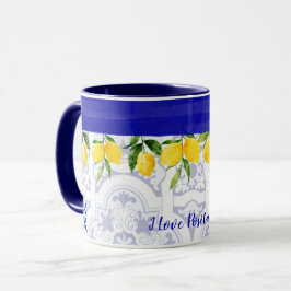 I Kärlek Positano Mugg Lemons Tile Amalfi Kusten 2