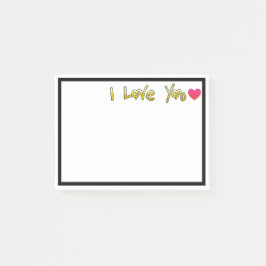 I Kärlek Post-it Block