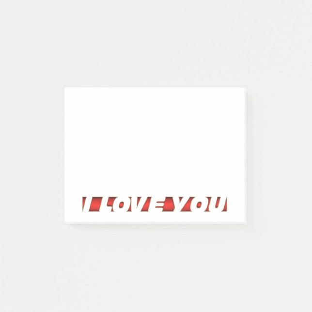 I Kärlek Post-it Block (Framsida)