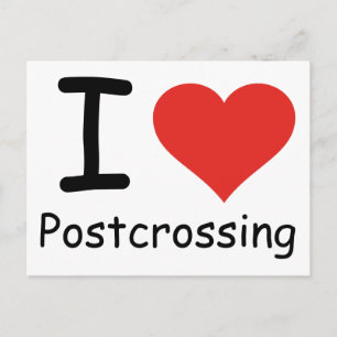 I kärlek Postcross Vykort