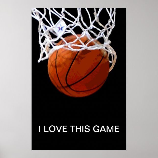 I Kärlek Poster den här matchens slutande basket (Framsidan)