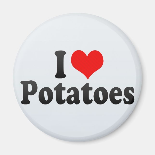 I Kärlek Potatis Magnet (Framsidan)