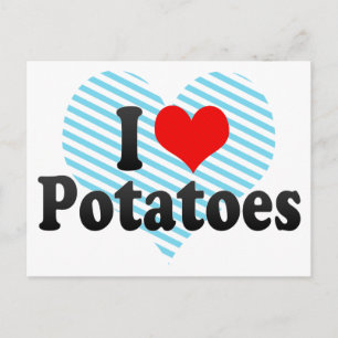 I Kärlek Potatis Vykort