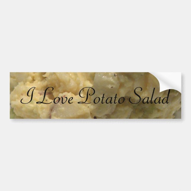 I Kärlek Potato Salad Bildekal (Framsidan)