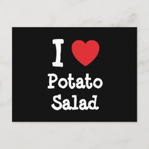 I kärlek Potato Salad eart T-Shirt Vykort