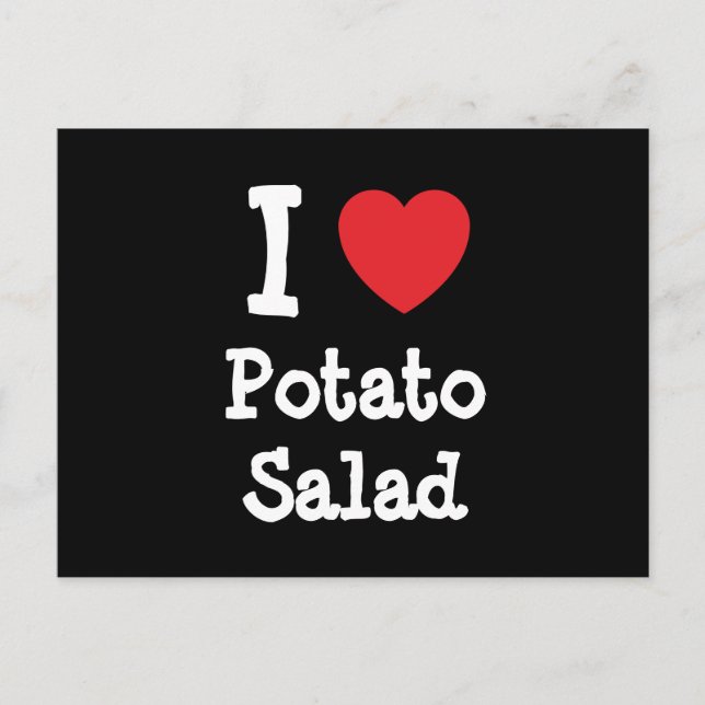 I kärlek Potato Salad eart T-Shirt Vykort (Framsida)
