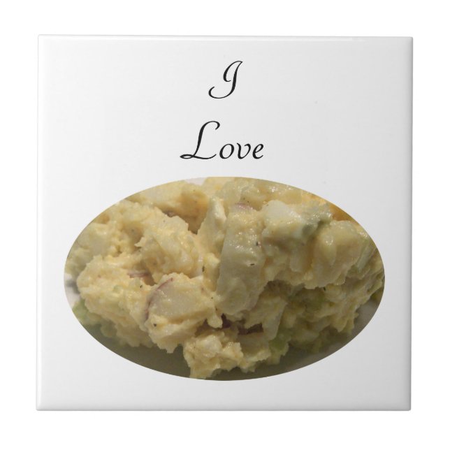 I Kärlek Potato Salad Kakelplatta (Framsidan)