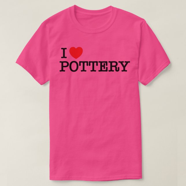 I kärlek pottery 16 t shirt (Design framsida)