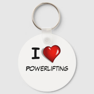 I kärlek Powerlyftande Nyckelring