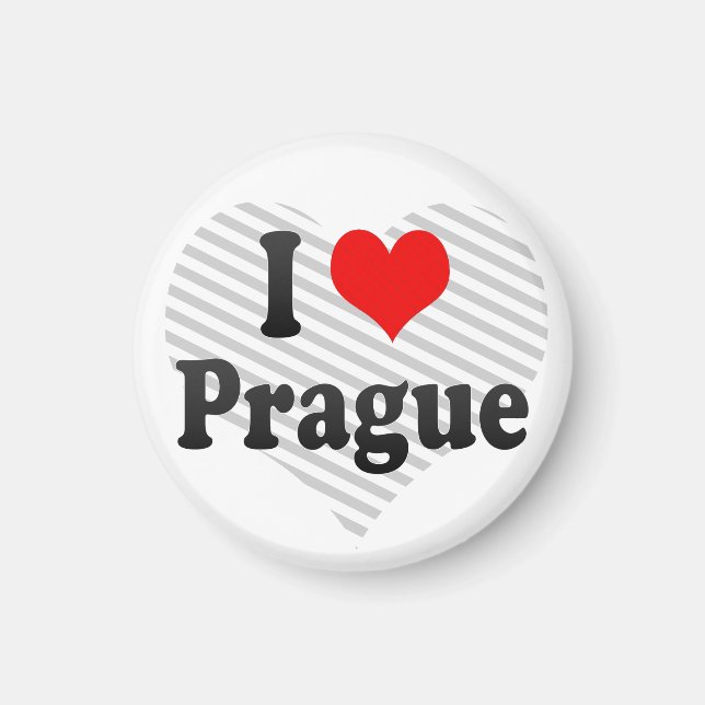 I Kärlek Prag, Tjeckien Magnet (Framsidan)