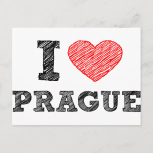 I Kärlek Prag Vykort