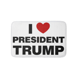 I Kärlek president Trump Heart Badrumsmatta