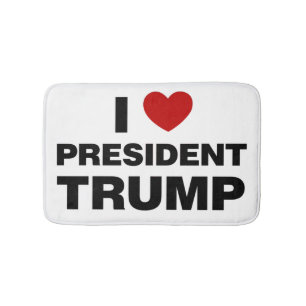 I Kärlek president Trump Heart Badrumsmatta