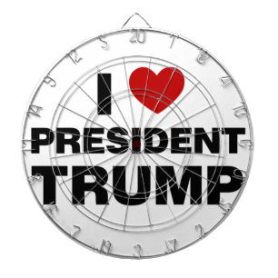 I Kärlek president Trump Heart Darttavla