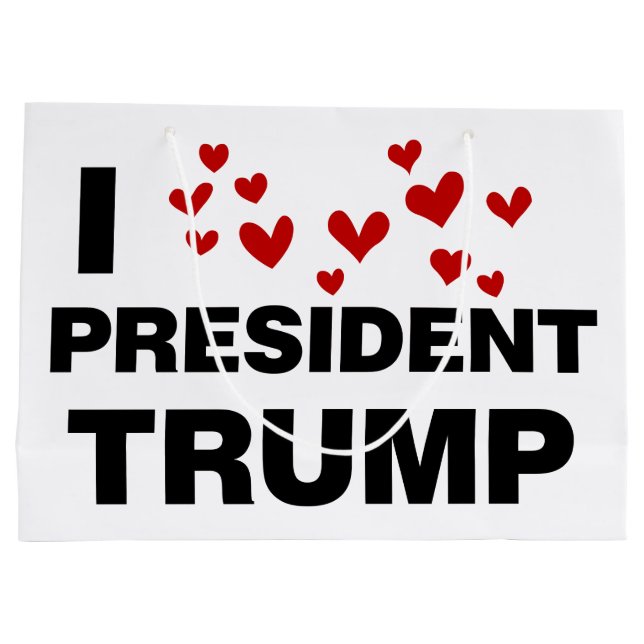 I Kärlek president Trump Hearts (Baksidan)