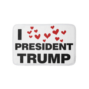 I Kärlek president Trump Hearts Badrumsmatta