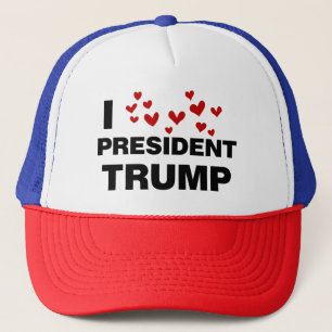 I Kärlek president Trump Hearts Keps