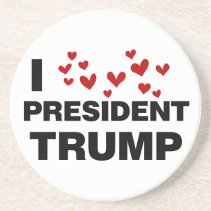I Kärlek president Trump Hearts Underlägg