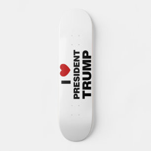 I Kärlek president Trump Hjärta Mini Skateboard Bräda 18,5 Cm