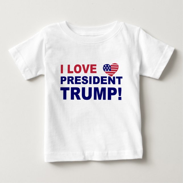 I Kärlek president Trump Tröja (Framsida)