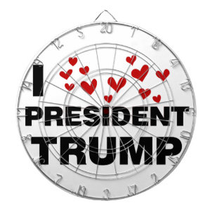I Kärlek president Trumphjärtan Darttavla