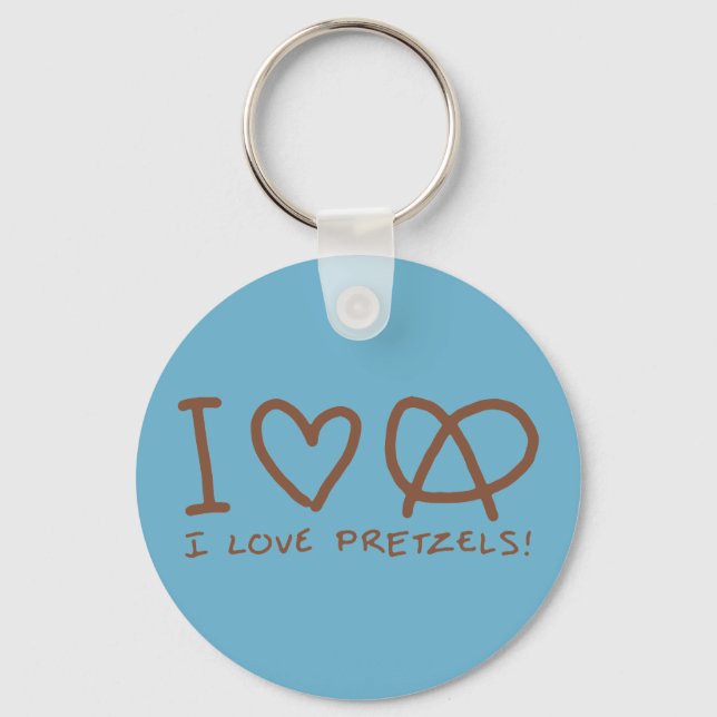 I Kärlek Pretzels Nyckelring (Framsida)