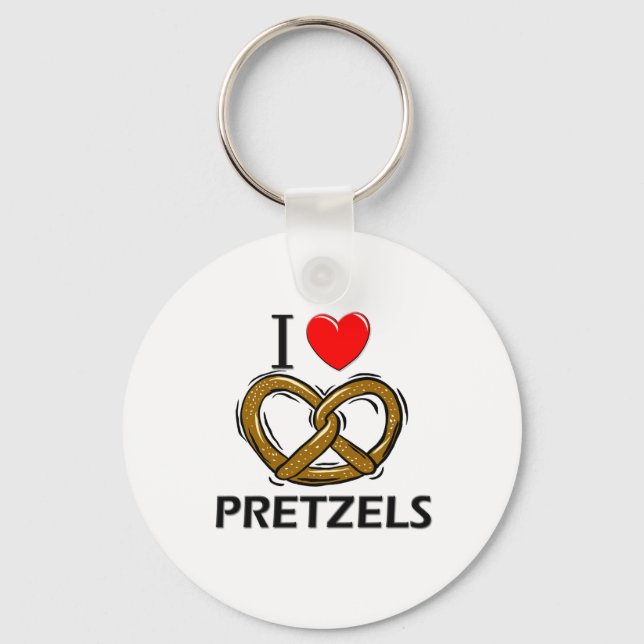 I Kärlek Pretzels Nyckelring (Framsida)