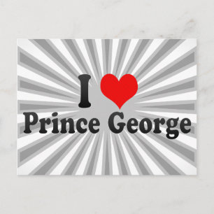 I Kärlek Prince George, Kanada Vykort
