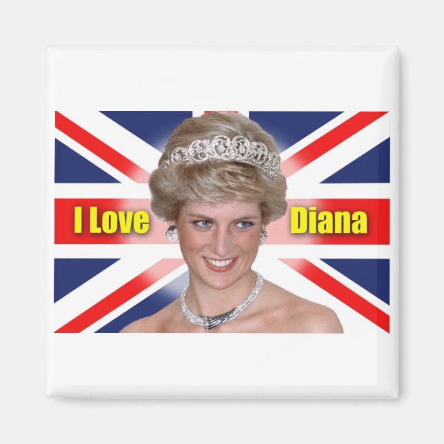 I Kärlek Princess Diana Magnet (Framsidan)