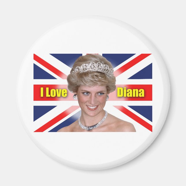 I Kärlek Princess Diana Magnet (Framsidan)