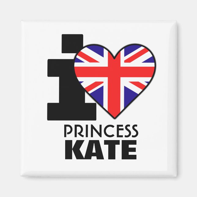 I Kärlek Princess Kate Magnet (Framsidan)