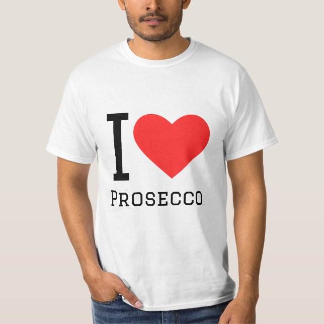 I kärlek Prosecco T Shirt (Framsida)