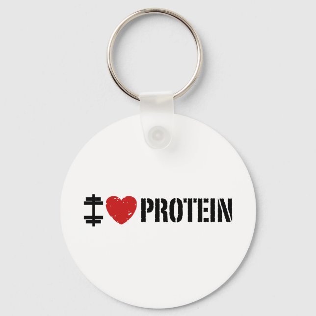 I Kärlek Protein Nyckelring (Framsida)