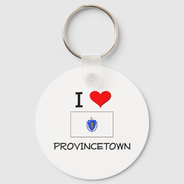 I Kärlek Provincetown Massachusetts Nyckelring (Framsida)