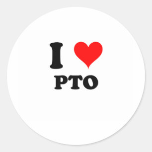 I Kärlek Pto Runt Klistermärke