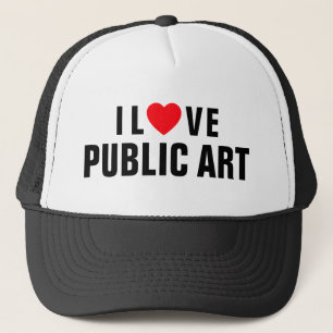 I Kärlek Public Art™-Truckerkeps Keps