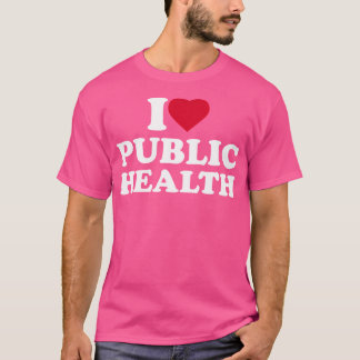 I Kärlek Public Health Älskare Worker Nurse Doktor T Shirt