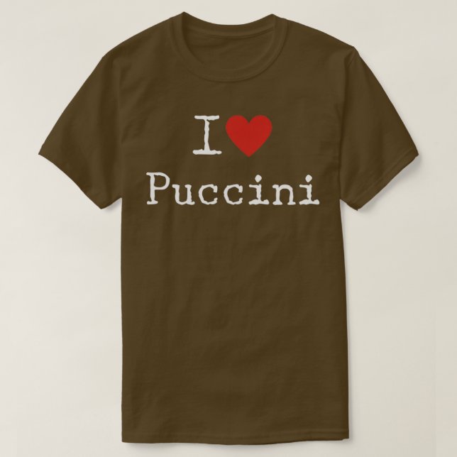 I Kärlek Puccini T Shirt (Design framsida)
