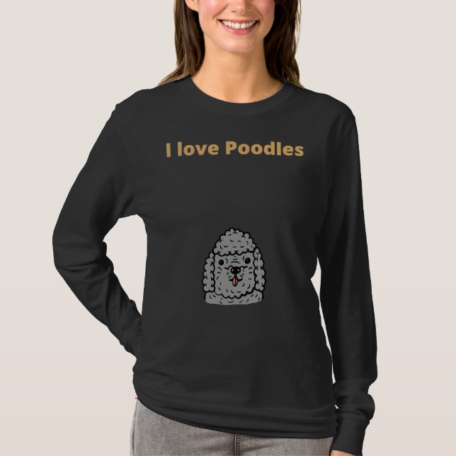 I KÄRLEK PUDEL PUDEL T SHIRT (Framsida)