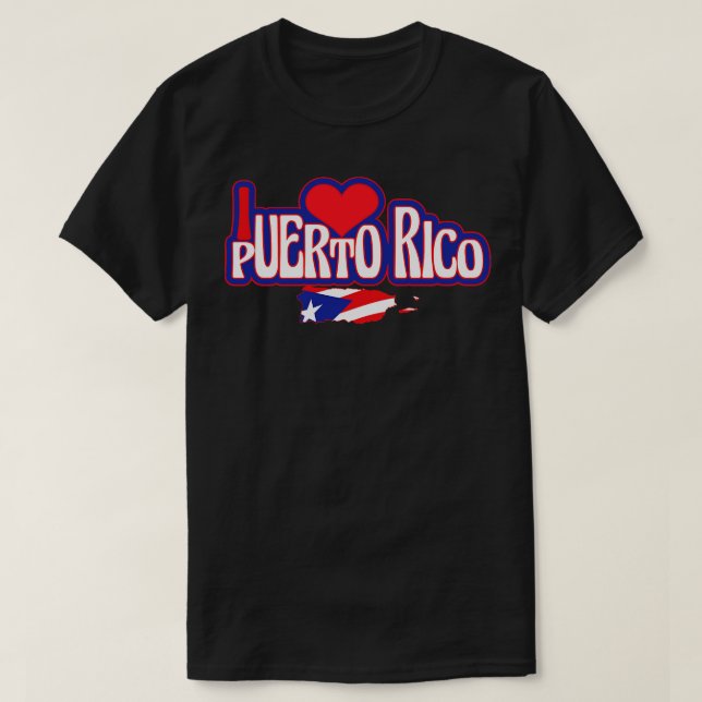 I Kärlek Puerto Rico Design T Shirt (Design framsida)